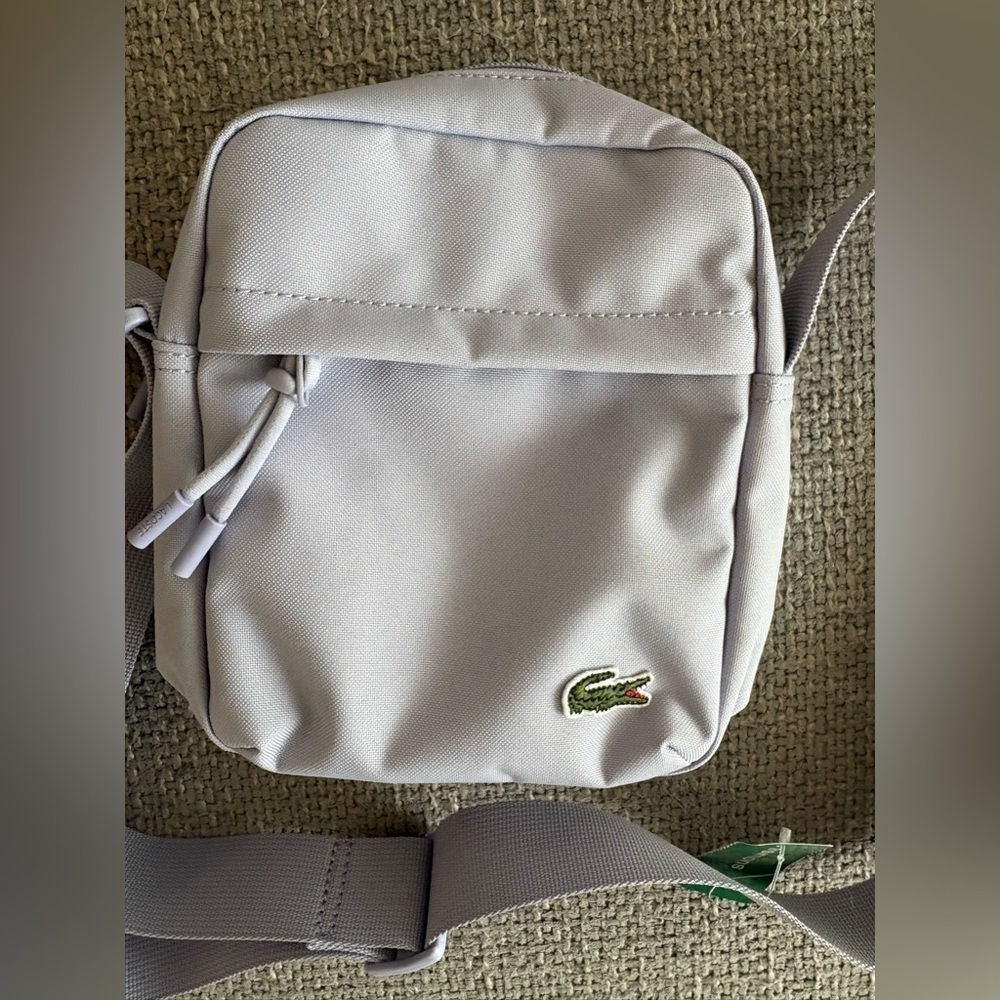 Lacoste Neocroc Unisex Shoulder Bag in Lilac – Brand New with Tags - Picture 6 of 12